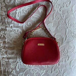 Red Leather Crossbody Bag